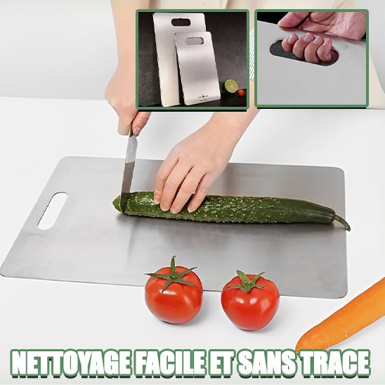 Planche a decouper | Double face en acier inoxydable - Fanumano Accessoires de Cuisine
