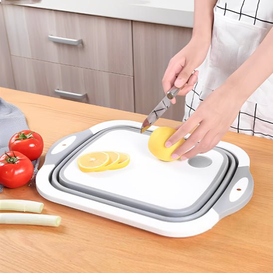 Planche à découper|Pliable avec passoire intégrée - Fanumano Accessoires de Cuisine