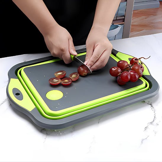 Planche à découper|Pliable avec passoire intégrée - Fanumano Accessoires de Cuisine