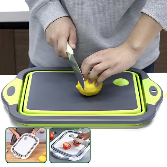 Planche à découper|Pliable avec passoire intégrée - Fanumano Accessoires de Cuisine