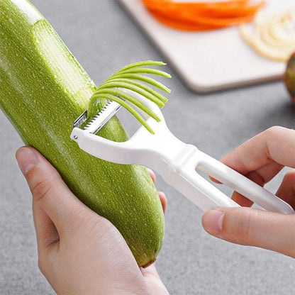 Econome blanc polyvalent pour râpant concombre en julienne