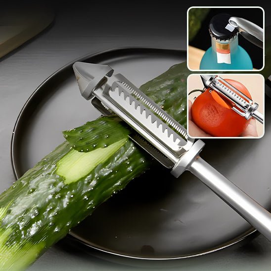 Économe Légumes Acier Inoxydable - Double Tranchant, Manche Ergonomique - Pour Pommes De Terre, Carottes, Fruits