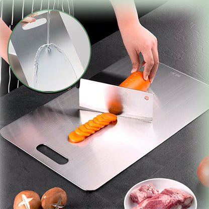 Planche a decouper | Double face en acier inoxydable - Fanumano Accessoires de Cuisine