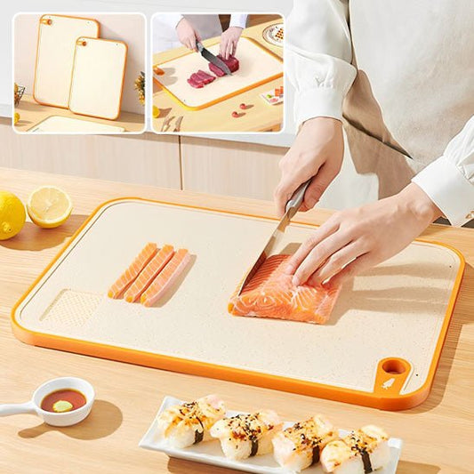 Planche à découper professionnelle | Double face en paille de blé - Fanumano Accessoires de Cuisine